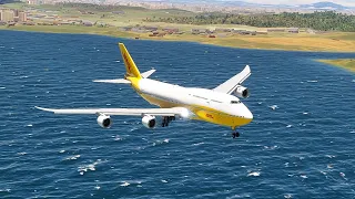 Enjoy the beautiful view of the plane when it lands at the airport eps 0314