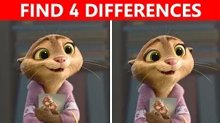 Bet You Can't FIND THE DIFFERENCE! | 100% FAIL | ZOOTOPIA Movie Picture Puzzle