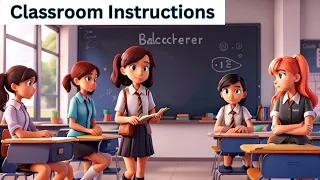 Classroom Instructions | Classroom Language | English For Kids #classroomlanguage #educationalvideo