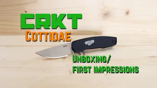 CRKT Cottidae Field Strip Pocket Knife Unboxing/First Impressions!!!(Knathan's Knives)