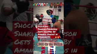 Shakur Stevenson Gets Dropped By Amando Vargas in Sparring!👀#boxing #tko #boxeo #ko #ldbc #toprank