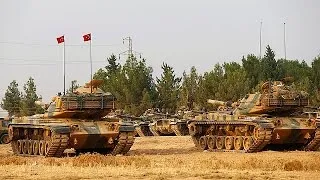 "Щит Ефрата": новая колонна турецкой бронетехники пересекла сирийскую границу