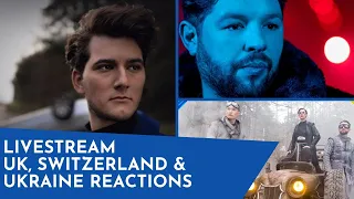 UK, Switzerland & Ukraine | Eurovision 2021 Reaction