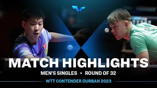 Tom Jarvis vs Xue Fei | MS R32 | WTT Contender Durban 2023