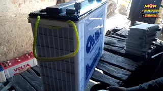 Old Lead Acid Battery RESTORATION Pole Repair