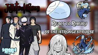 Jujutsu Kaisen React to Rimuru Tempest As The Strongest Curse | Gacha Reactions |