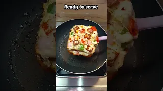 Paneer Pizza Sandwich Easy Recipe #shorts #viral #youtubeshorts #easyrecipe #shortvideo #breadpizza