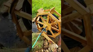 Water wheel spiral pump