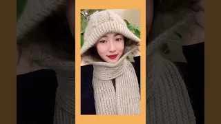 Cool New Gadgets 😍, Useful Multicolor Woolen Hat Scarf for Every Girl, Tiktok #Shorts