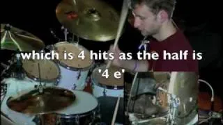 Drum Lesson : Explanation of groove in 7 from Vinnie Colaiuta solo on Zildjian Day in New York