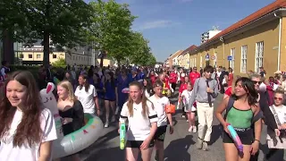 Borgertoget 17 mai 2024 Kristiansand + Fyrverkeri