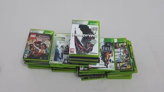 Novo lote com 50 jogos de Xbox 360 - Unboxing