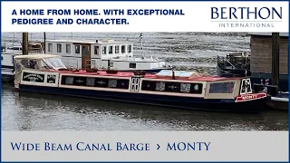 [OFF MARKET] Wide Beam Canal Barge (MONTY), with Hugh Rayner - Yacht for Sale - Berthon Int.