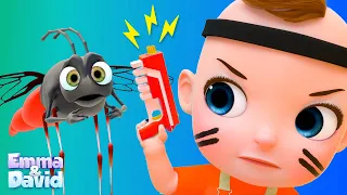 Mosquito Go Away! | Mosquito Song + More Nursery Rhymes & Kids Songs | Emma & David