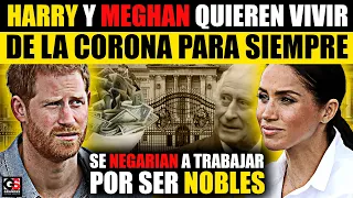 Harry y Meghan quieren vivir de la corona para siempre I Se negarían a trabajar por ser nobles