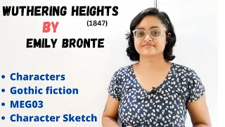 Wuthering Heights by Emily Bronte characters | chart | relationships | character sketch notes| ignou