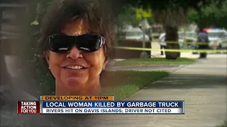 Woman hit, killed by garbage truck on Davis Islands, was a retired school teacher