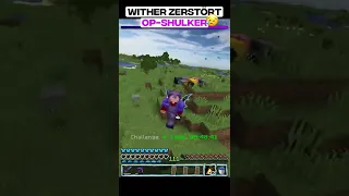 Wither zerstört Shulker mit OP-Stuff... 😭 #shorts