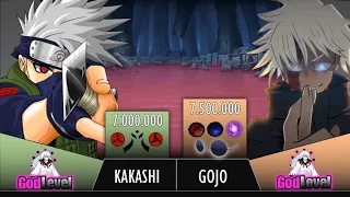 Kakashi Vs Satoru Gojo - Power Levels