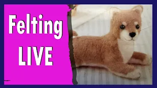 🔴 LIVE Needle Felted Shiba Inu Dog Hamanaka Kit review