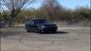 Sliding my V8 Benz after getting exhaust leak fixed/Short vlog #3