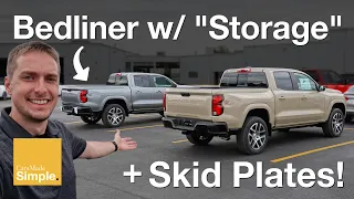 2023 Chevy Colorado Z71 Bedliner with Integral Storage + Skid Plates!