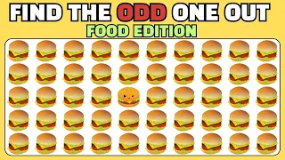 Find the ODD One Out- Food Edition- Easy, Medium, Hard #puzzles