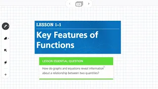 Key Features of Functions (Lesson 1-1)