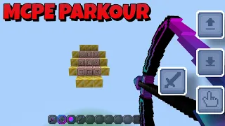 Minecraft Parkour On New Bedrock Touch controls +MCPE Map Download V2