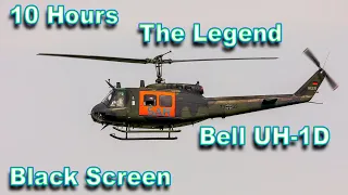 9 Hours Helicopter Sound UH-1 Huey, Iroquois, Black Screen, Dream, ASMR, Meditation, Sleep, Aviation