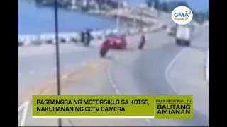 Balitang Amianan: Motorsiklo, Sumalpok sa Kotse