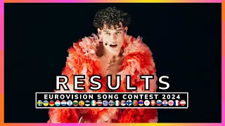 OFFICIAL RESULTS | EUROVISION SONG CONTEST 2024 | ALL 37 COUNTRIES | ESC 2024