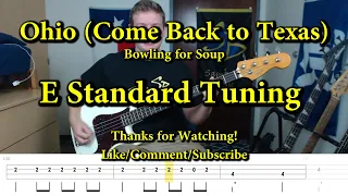 Ohio (Come Back to Texas) - Bowling for Soup (Bass Cover with Tabs)