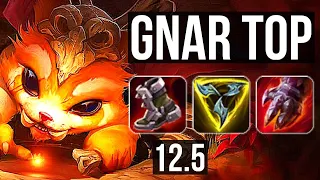 GNAR vs URGOT (TOP) | 6 solo kills, 1.4M mastery | EUW Diamond | 12.5