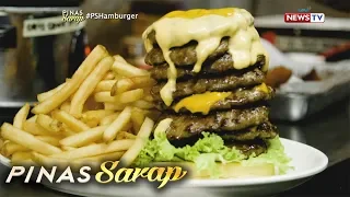 Pinas Sarap: Kara David, sumabak sa tombstone burger eating challenge