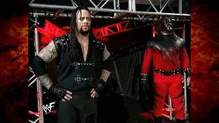 The Undertaker & Kane Listen In To Mr. McMahon, The Rock, Mankind & Shamrock In Ring Promo 9/21/98