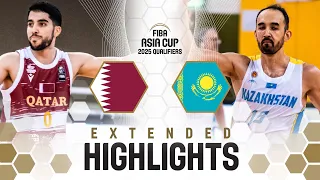 Qatar 🇶🇦 vs Kazakhstan 🇰🇿 | Extended Highlights | FIBA Asia Cup 2025 Qualifiers