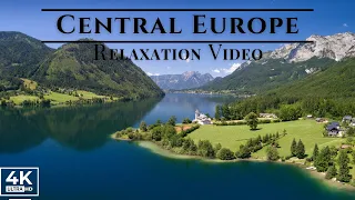 Central Europe 4K Drone Flight - Scenic Relaxation Film With Calming Music