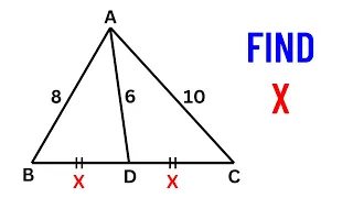 Find the length X | Geometry Problem | Important Geometry and Algebra Skills Explained