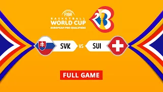 Slovakia v Switzerland | Full Game - FIBA Basketball World Cup 2023 European Pre-Qualifiers