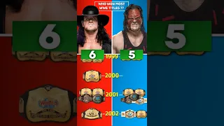 Undertaker Vs Kane WWE Championship Comparison #wwe #wrestledata #shorts