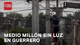 Paso de Otis dejó más de 500 mil usuarios sin luz en Guerrero: CFE - Las Noticias