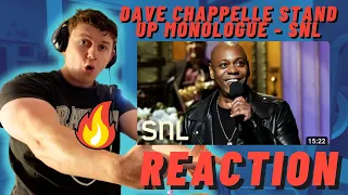 IRISH MAN REACTS TO Dave Chappelle Stand-Up Monologue - SNL