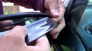 wing mirror rain shield instalation with Joseph