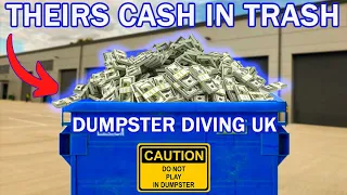 THEIRS CASH IN TRASH DUMPSTER DIVING UK WASTE AUDIT