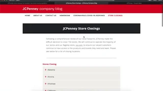JCPenney Closing 154 Locations due to Coronavirus Pandemic