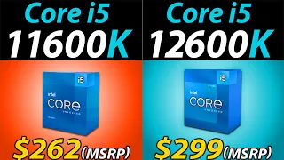 i5-11600K vs. i5-12600K (DDR4 vs. DDR5) | How Much Performance Improvement?