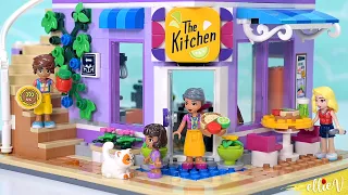 The kitchen is the 🌈💜 of the home 🌮 Lego Friends Community Kitchen build & review