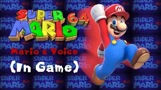 Super Mario 64: Mario's Voice (In Game) (Recreation)