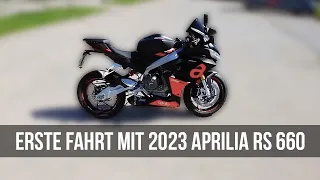 Erste Fahrt mit der 2023 Aprilia RS660